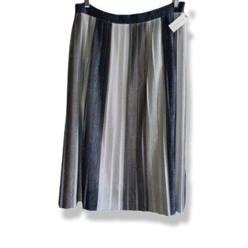 Maeve Shimmer pleated Skirt By Anthropologie